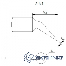 Паяльная насадка 0,4 мм (износостойкая) MG11-DN-004