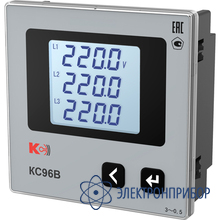 Вольтметр трехканальный 1rs-485 (лицевая панель 96х96 мм) КС96В-К3
