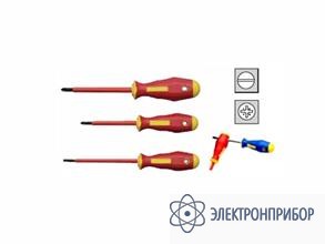 Набор из 3-х отверток, шлицы прямой и pozidriv KL392IS