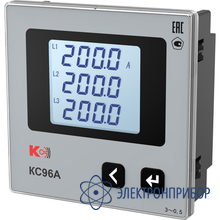 Амперметр трехканальный 1rs-485 (лицевая панель 96х96 мм) КС96А-К3