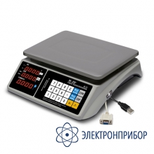 Торговые настольные весы M-ER 328 AC TOUCH-M LED RS232 и USB