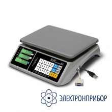 Торговые настольные весы M-ER 328 AC TOUCH-M LCD RS232 и USB