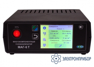 Двухканальный газоанализатор (блок индикации, usb, rs-232, rs-485, 4 реле, 2 аналоговых выхода, дисплей 3 дюйма) МАГ-6 Т-2-В-4Р-2А (3)