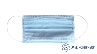 Защитная трехслойная одноразовая медицинская маска (упаковка 50 шт) МЗ-50