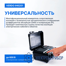 Измеритель сопротивления изоляции до 5000в VERDO IH6201