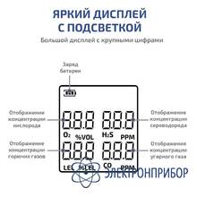 Газоанализатор (комбинированный измеритель 4 в 1) МЕГЕОН 08190