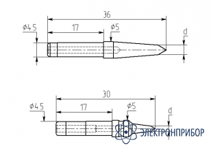 Паяльная насадка 1,5 мм (двухсторонний срез, износостойкая) МИ-DА-01