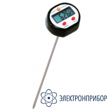 Для измерений температуры воздуха, мягких или сыпучих субстанций, жидкостей Testo мини-термометр погружной/проникающий с удлиненным наконечником