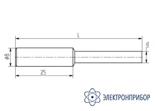 Паяльная насадка 8,0 мм (затачиваемая, медная) ML30-Z-08