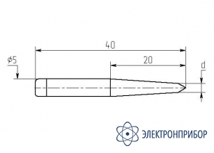 Паяльная насадка 1,5 мм (двухсторонний срез, износостойкая) МN20-DA-01