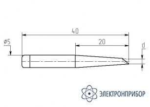 Паяльная насадка 3,5 мм (миниволна, износостойкая) МN20-DC-03