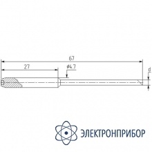 Паяльная насадка 3,9 мм медная затачиваемая MР40-B-39