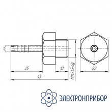 Для el-pack l Мундштук для отбора проб масла из негерметичных вводов