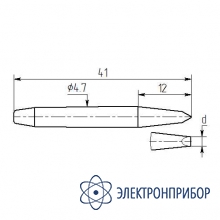 Паяльная насадка 1,5 мм (двухсторонний срез, износостойкая) МP12-DА-01