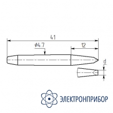 Паяльная насадка 4,5 мм (двухсторонний срез, износостойкая) МP12-DА-04