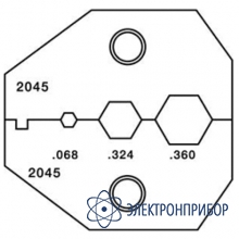 Матрица bnc catv f hdtv rg6 rg6quad belden 1694a для кримперов 1300/8000 Paladin Tools PA2045