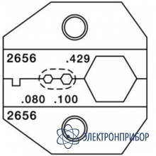 Матрица rg8 rg11 rg213 n-типа для кримперов 1300/8000 Paladin Tools PA2656