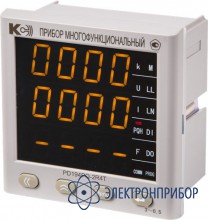 Многофункциональный цифровой электроизмерительный прибор, базовая модификация (измерение 31 параметра электросети, 1 порт связи rs-485) PD194PQ-2R4T