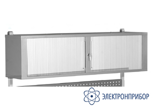 Полка-бокс жалюзийная 1800х400х300 мм ПО-ЖЛ-18 RAL7035