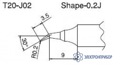 Паяльная сменная композитная головка для станций fx-838 T20-J02