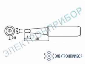 Паяльная сменная головка для паяльников hakko 900l, 908 HAKKO 900 L-T-2.4D