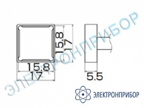 Паяльная сменная композитная головка для станций fx-950/ fx-951/fx-952/fm-203 T12-1208