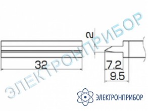 Паяльная сменная композитная головка для станций fx-950/ fx-951/fx-952/fm-203 T12-1405