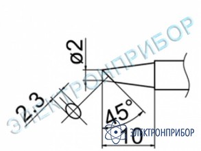 Паяльная сменная композитная головка для станций fx-950/ fx-951/fx-952/fm-203 T12-BC2Z