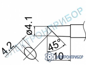 Паяльная сменная композитная головка для станций fx-950/ fx-951/fx-952/fm-203 T12-C4Z