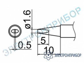 Паяльная сменная композитная головка для станций fx-950/ fx-951/fx-952/fm-203 T12-D16Z