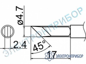 Паяльная сменная композитная головка для станций fx-950/ fx-951/fx-952/fm-203 T12-KF