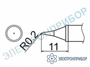 Паяльная сменная композитная головка для станций fx-950/ fx-951/fx-952/fm-203 T12-WI