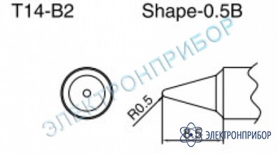 Паяльные сменные композитные головки для паяльника с подачей азота hakko 957, станции hakko 938 T14-B2