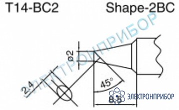 Паяльные сменные композитные головки для паяльника с подачей азота hakko 957, станции hakko 938 T14-BC2