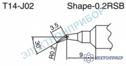 Паяльные сменные композитные головки для паяльника с подачей азота hakko 957, станции hakko 938 T14-J02