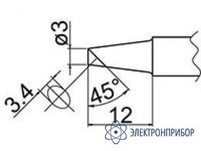 Паяльная сменная композитная головка для станций fx-838 T20-BCF3