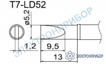 Паяльные сменные композитные головки для станции fм-202 T7-LD52