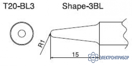 Паяльная сменная композитная головка для станций fx-838 T20-BL3