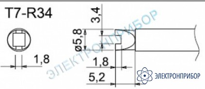Паяльные сменные композитные головки для станции fм-202 T7-R34