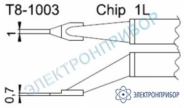Паяльные сменные композитные головки для термопинцета fм-2022 T8-1003