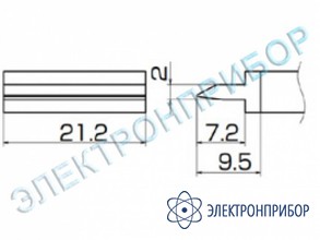 Паяльная сменная композитная головка для станций fx-950/ fx-951/fx-952/fm-203 T12-1403