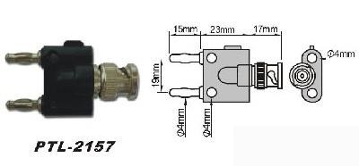 Переходник bnc-банан PTL-2157