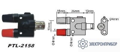 Переходник bnc-гнездо PTL-2158