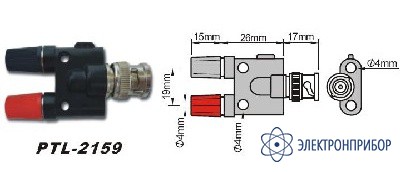 Переходник bnc-гнездо PTL-2159