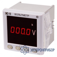 Вольтметр постоянного тока, одноканальный (дополнительно 1 порт rs-485 modbus rtu; 1 аналоговый выход) PZ195U-9K1T 1AO