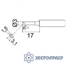 Насадка паяльная Quick QSS960-T-3CM