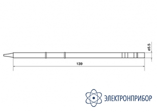 Паяльная сменная композитная головка для станций fx-950/ fx-951/fx-952/fm-203 T12-BC3