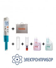 Карманный ph-метр с кейсом и буферными растворами Testo 206-pH1 комплект