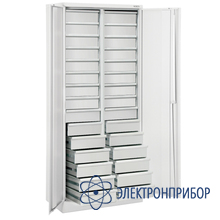 Шкаф лабораторный для хранения компонентов 820*450*1850мм ШКХ-1 LAB RAL9010