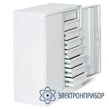 Шкаф лабораторный для хранения компонентов 820*450*1060мм ШКХ-2 LAB RAL9010